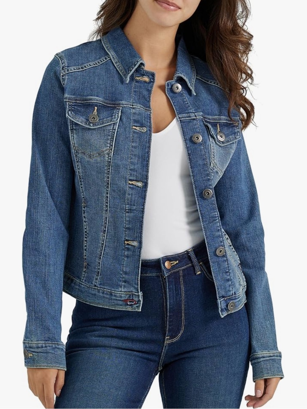 Wrangler Authentics Stretch Denim Jacket Size M